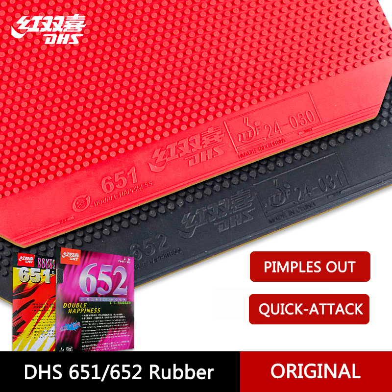【Fufan Product】 [100%-new】 651 652 table tennis rubber pips-out with fast attack ping pong sponge short pimples ITTF approved