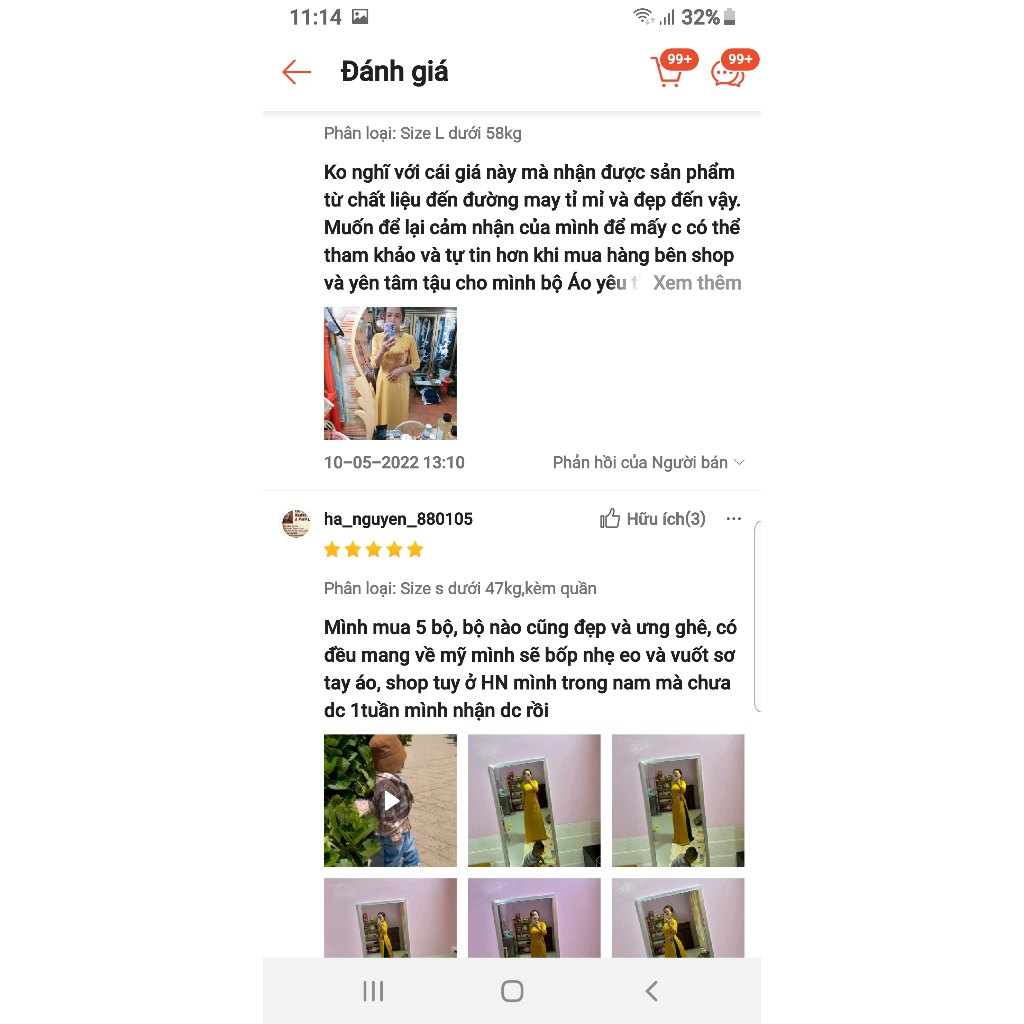 GIẢM GIÁ Áo dài may sẵn thêu thủ công