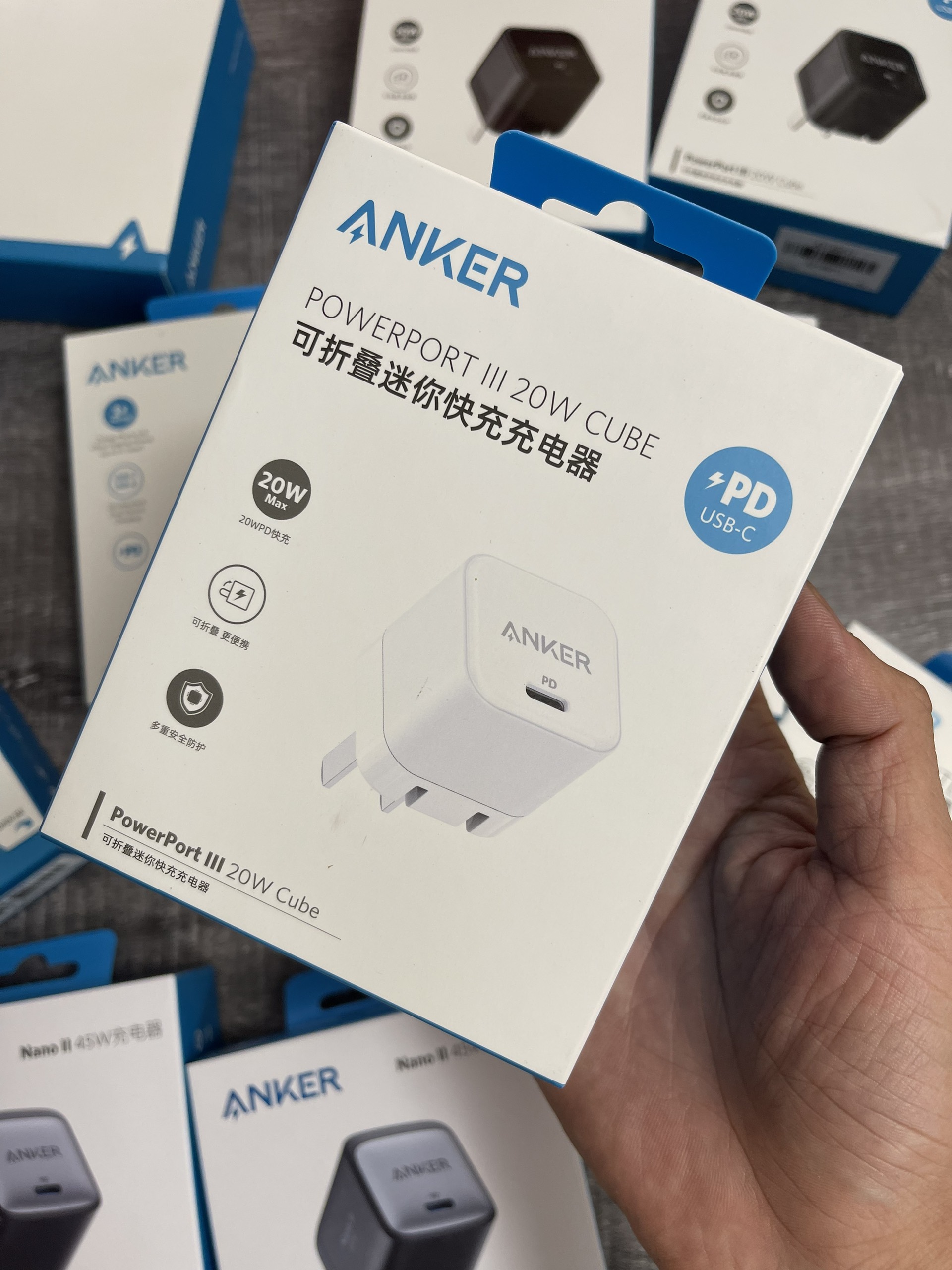 [LaoHac Store] Sạc nhanh Anker Powerport III 20W CUBE