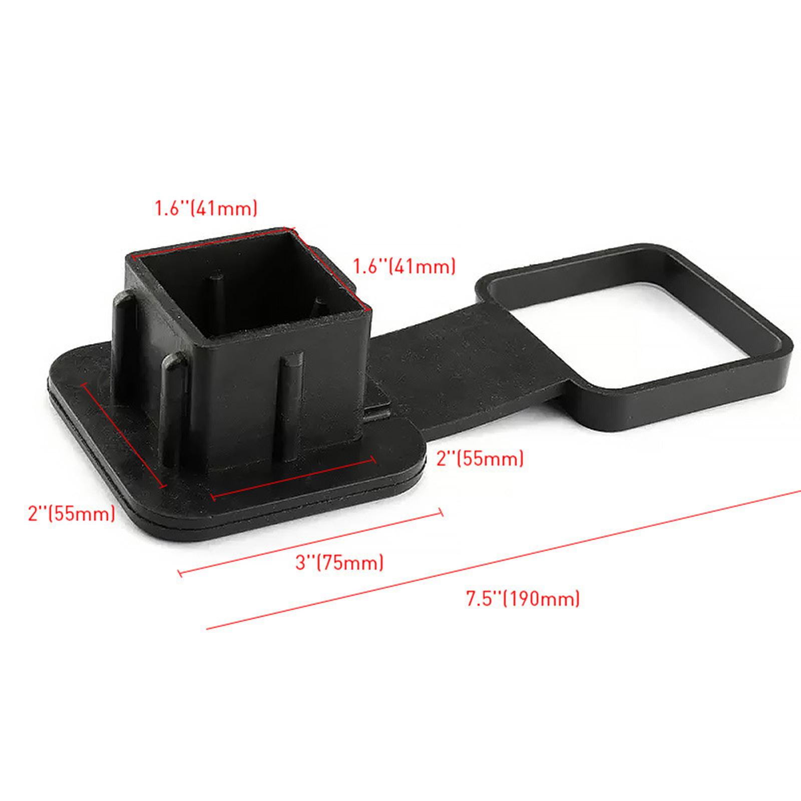 CCLight Trailer Hook Dust Plug, Trailer Tube Square Red