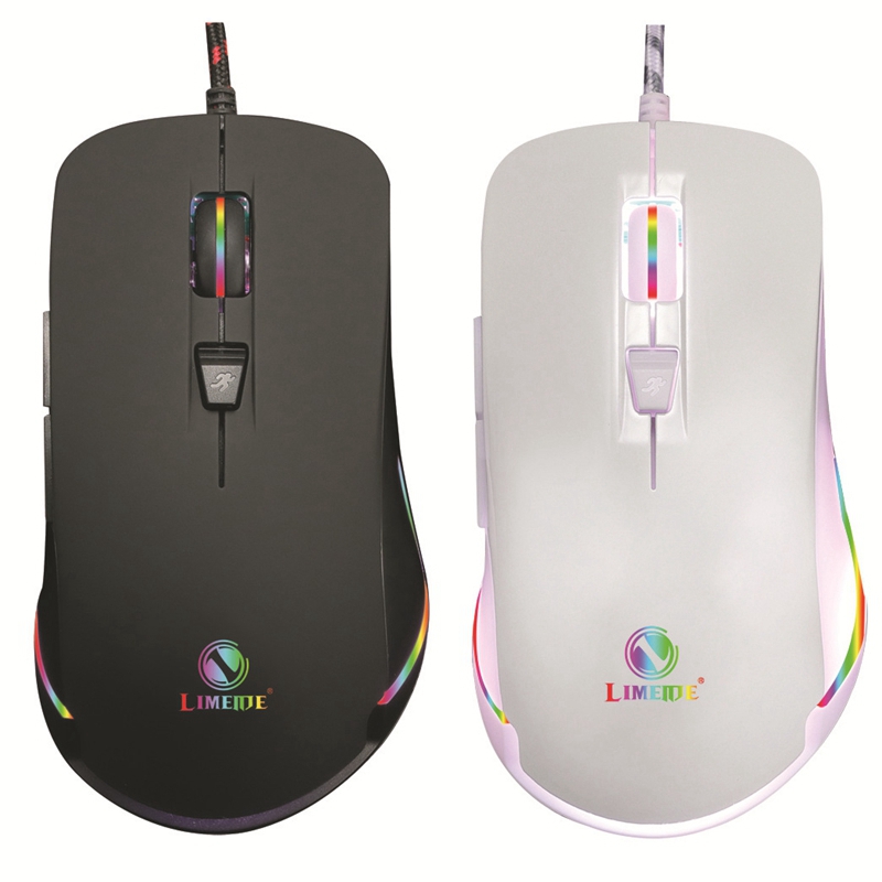【UrbanNomad】LIMEIDE X7 Gaming Mouse Mechanical Mouse RGB Backlight 3 Lighting Modes DPI Metal Base Plate E-Sports Mouse USB for Games. 