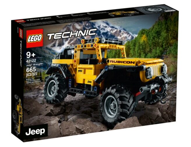 Lego 42122 technic jeep® wrangler 665pcs 9+