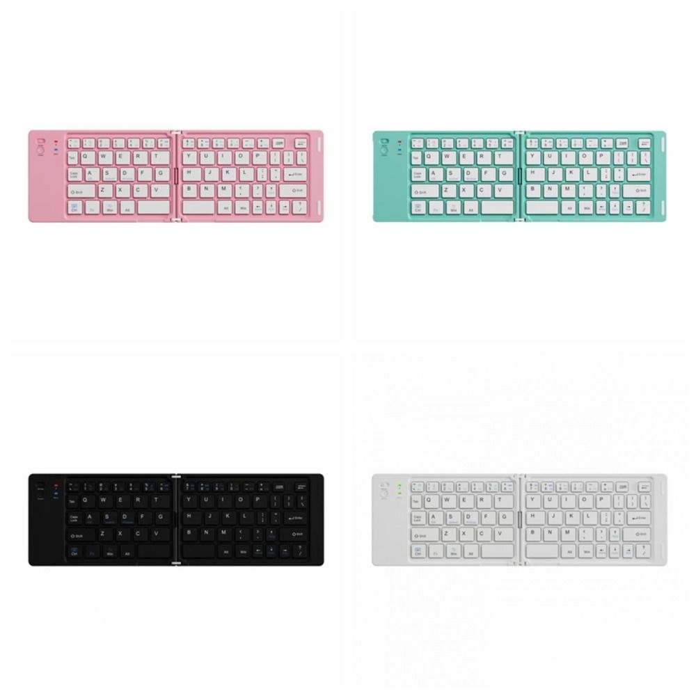 Ultra Thin Mini Wireless Folding Keyboard Slim Design Rechargeable ...