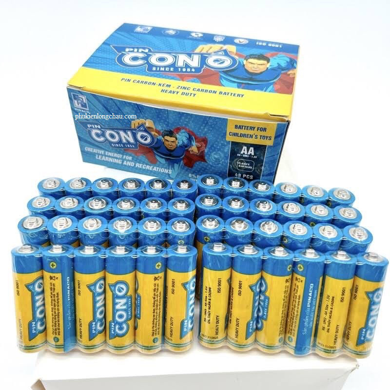 Hộp pin tiểu con ó 40 viên, pin 2a con ó tiểu, pin đồng hồ, pin remote