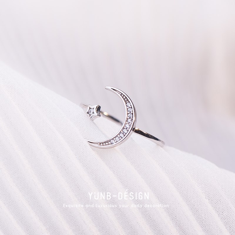 %E3%80%90Quality%20certifications%E3%80%91Open%20Moon%20Star%20Ring%20Women's%20Finger%20Ring%20Japanese%20and%20Korean%20Trendy%20Simple%20Student%20Hand%20Batch%20-%20Image%203