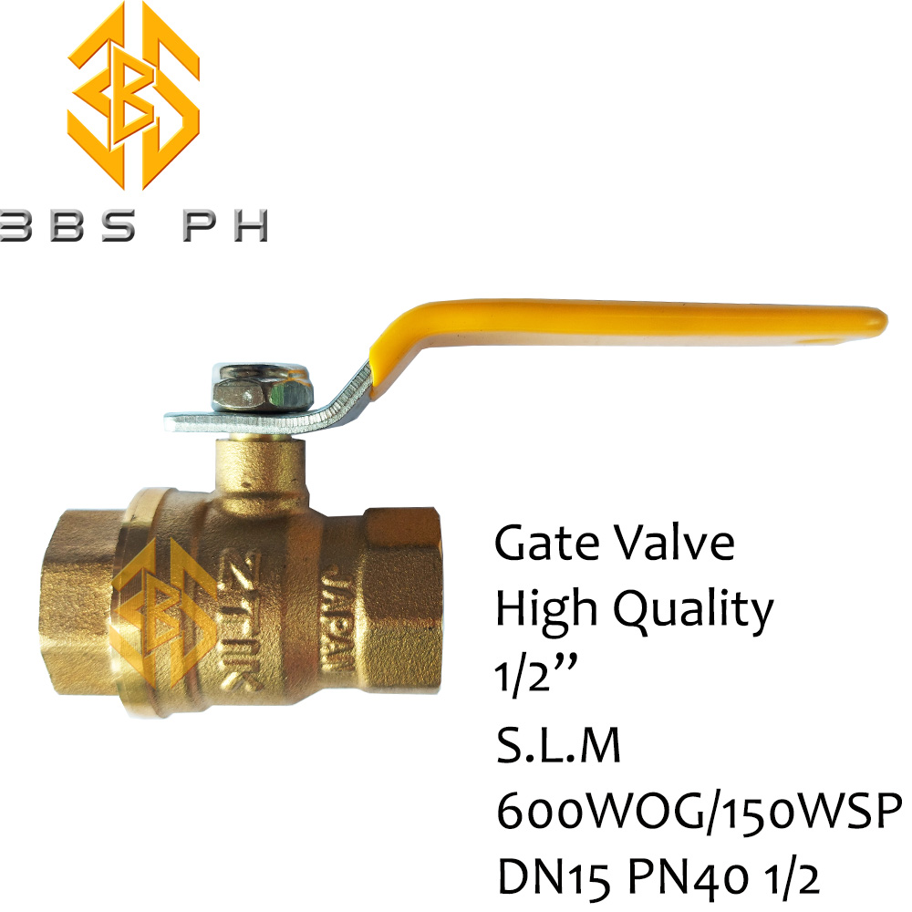 Brass Ball Valve Gate Valve Heavy Duty 1/2 inches (1pc) I 3BS Lazada PH