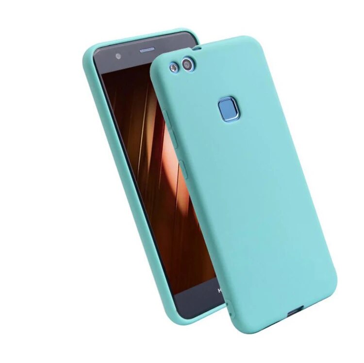 Fashions High Quality Huawei P10lite Silicone Soft TPU Cover case for huawei P10 lite Matte Candy solid colors Cover Back.