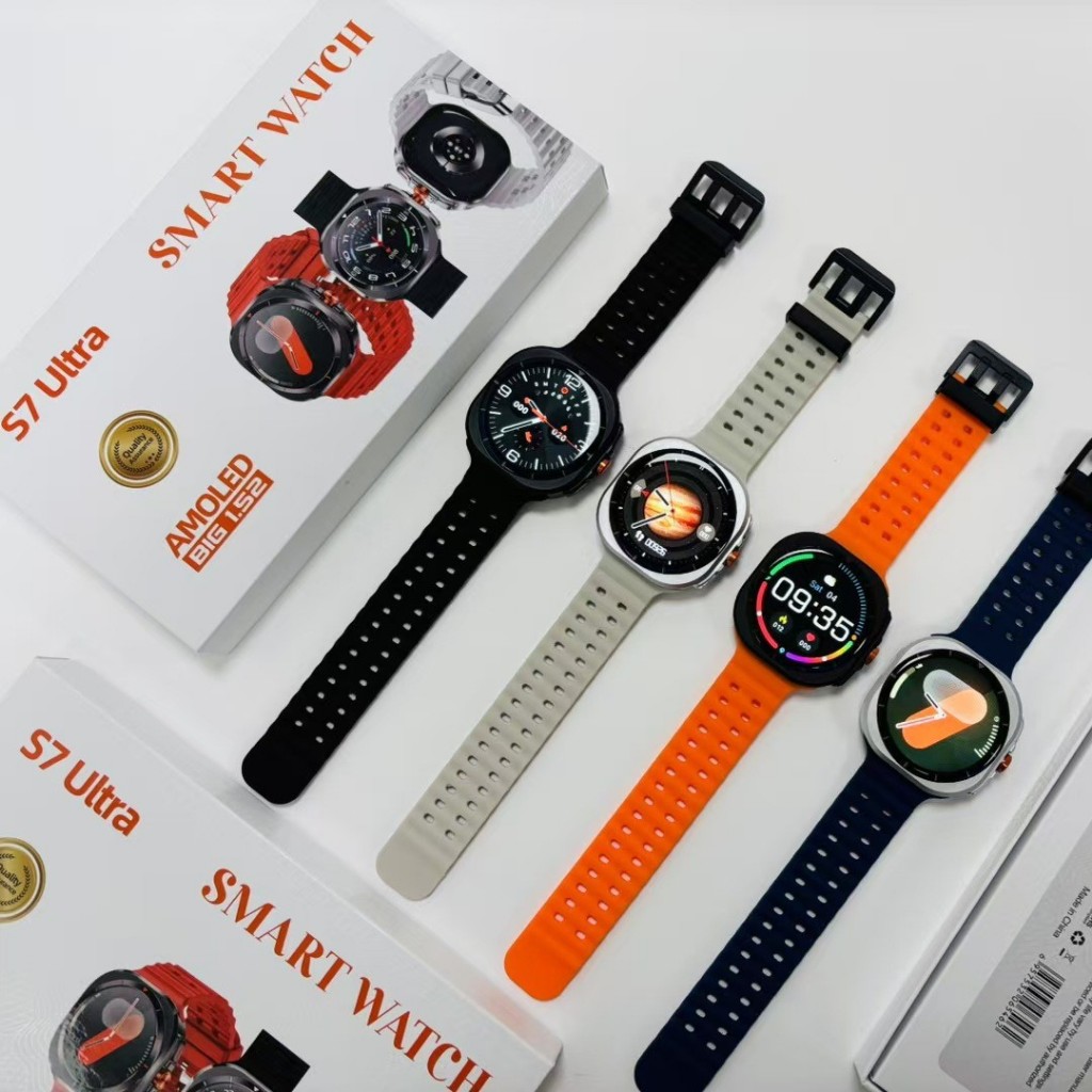 Đồng hồ thông minh S7 Ultral nghe gọi, đo huyết áp nhịp tim, quãng đường lượng calo tiêu thụ, đồng hồ thể thao