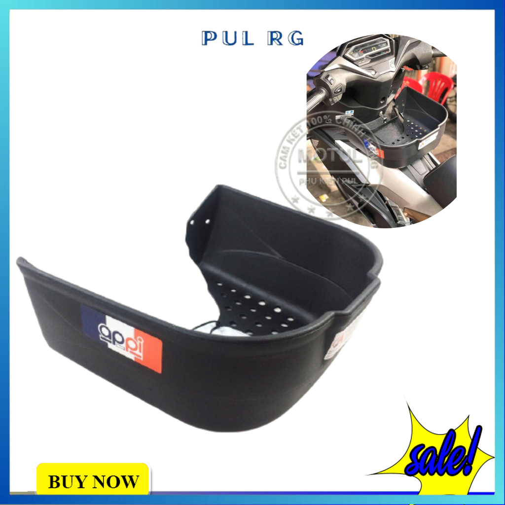 Rổ giữa appi cho Exciter Winner Sirius Wave... đựng đồ tiện lợi nhựa màu đen