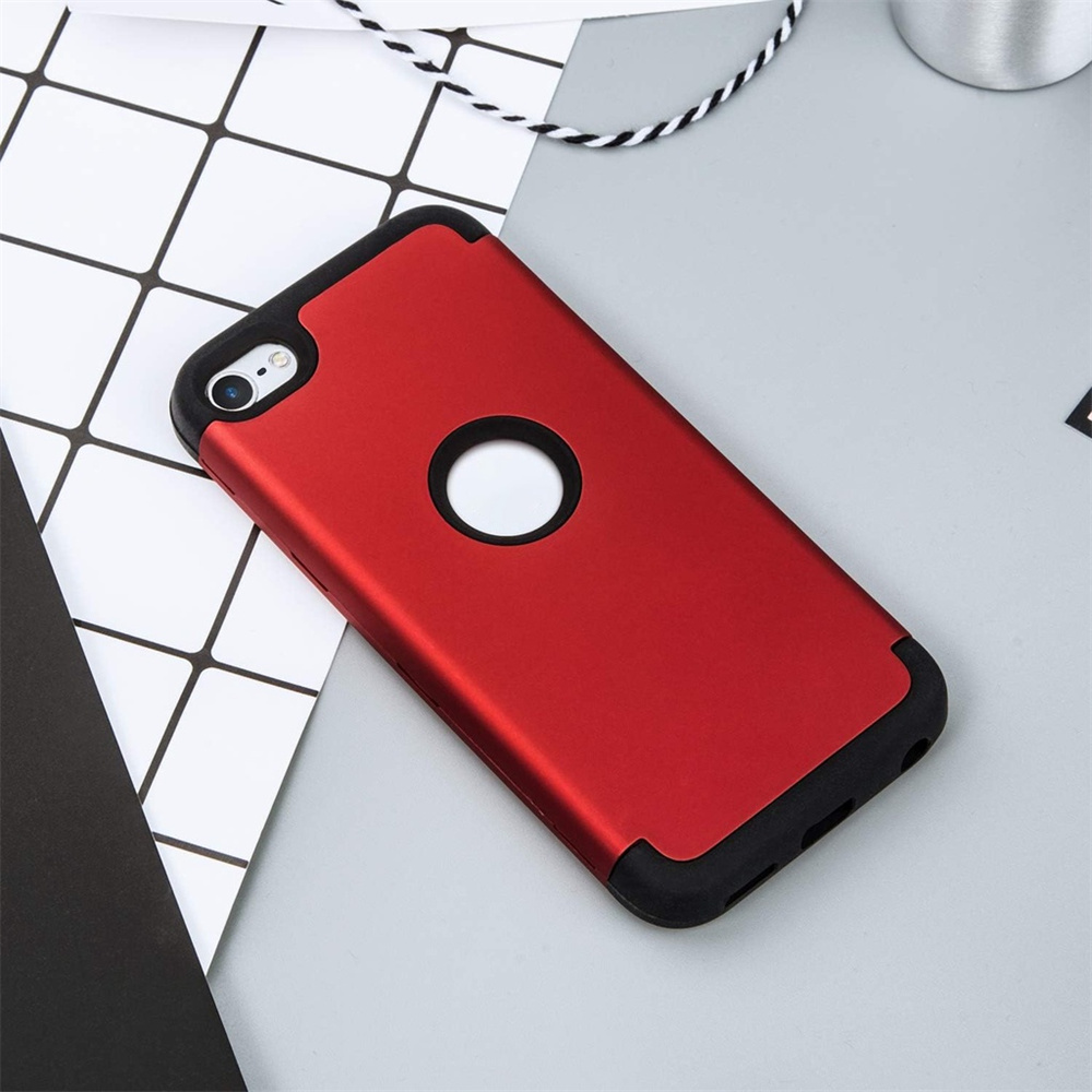For iPod Touch 7 Case,iPod Touch 6 Case, iPod Touch 5 Case, Three Layer Series Heavy Duty High Impact Armor Case Cover Protective Case for iPod Touch 5/6/7th Generation Gray/Black