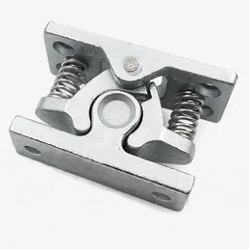1Pcs Spring Loaded Door Easy Lock Stop Catch Release Clamp Double Roller Catch