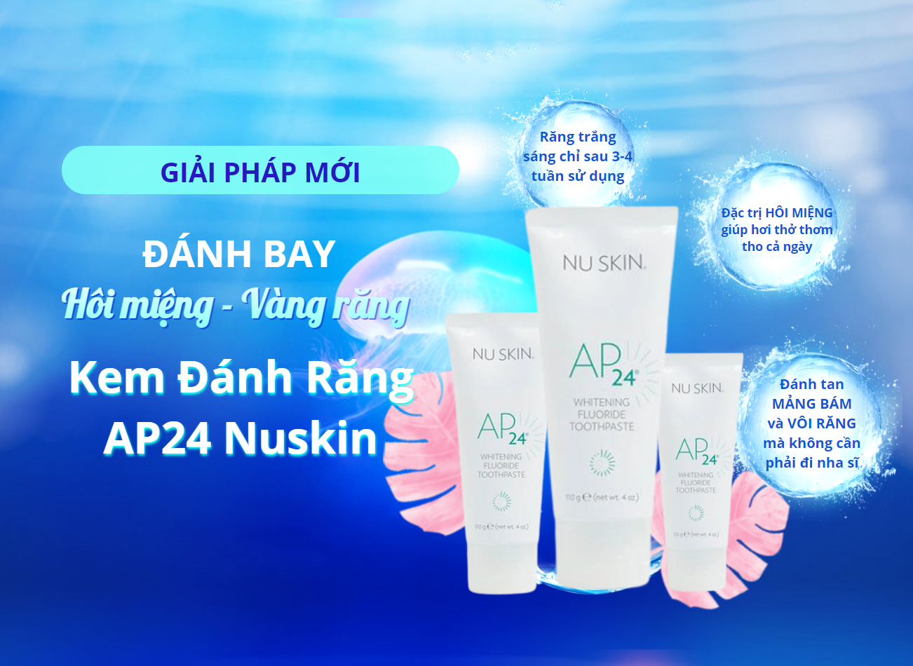 [CHÍNH HÃNG] Kem Đánh Răng AP24 Nuskin Date Mới Nhất Có Tem Phụ Nhập Khẩu