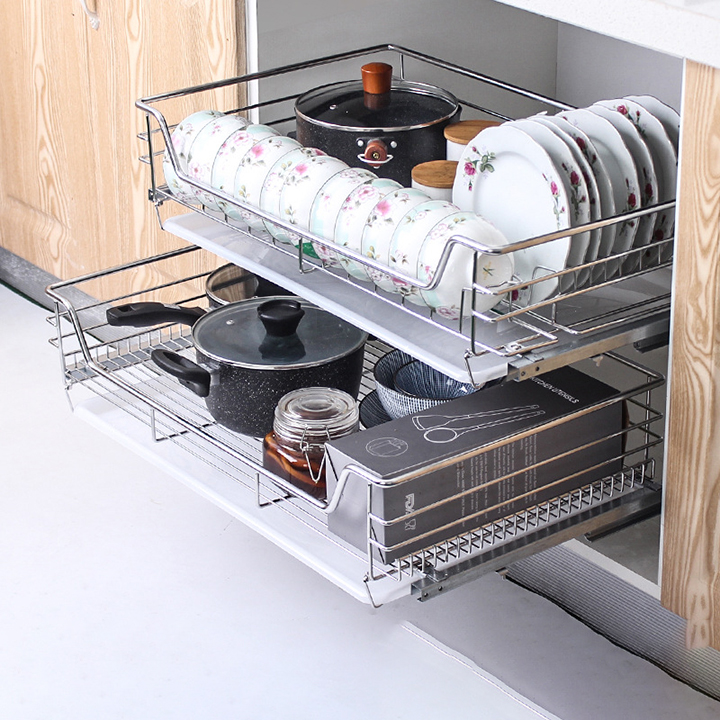 Kệ Ngăn Kéo Tủ Bếp 2 Tầng KB16