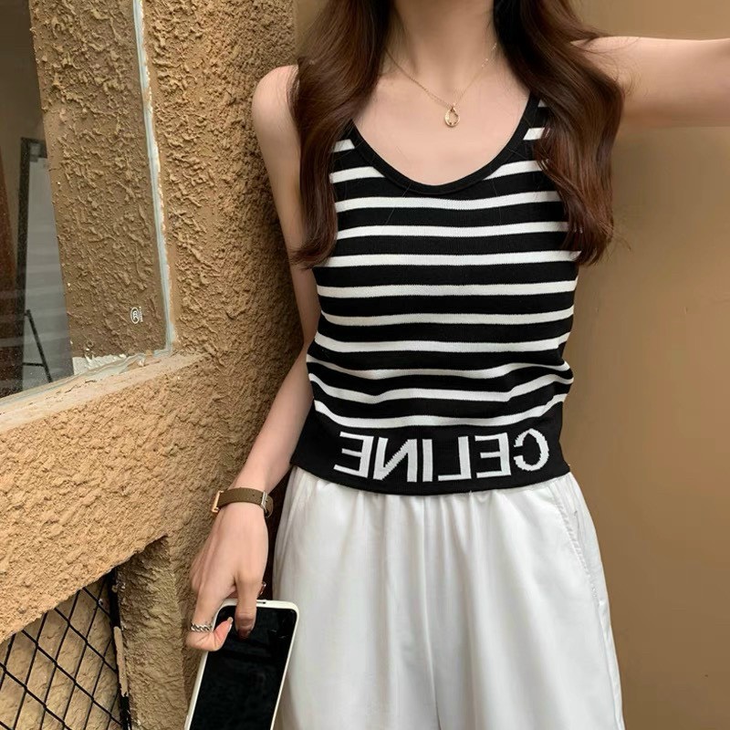 Áo len mongtoghi ba lỗ Ce--line khỏe khoắn