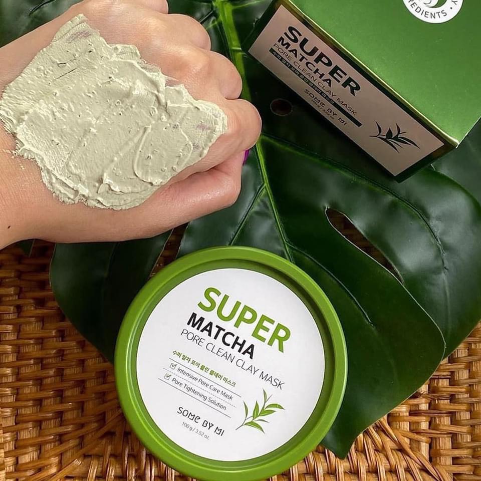 MẶT NẠ ĐẤT SÉT SOME BY MI SUPER MATCHA PORE CLEAN CLAY MASK 100G