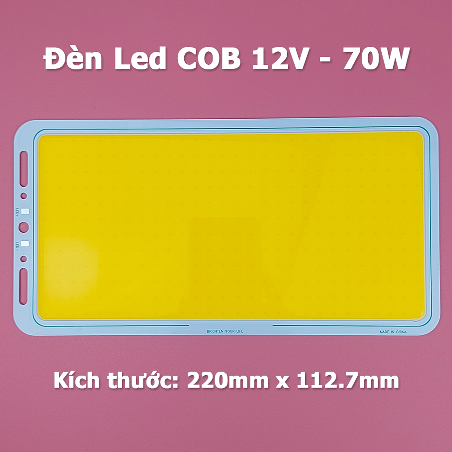 Bảng đèn Led COB công suất 70W siêu sáng 12V - 14V Module Led Panel