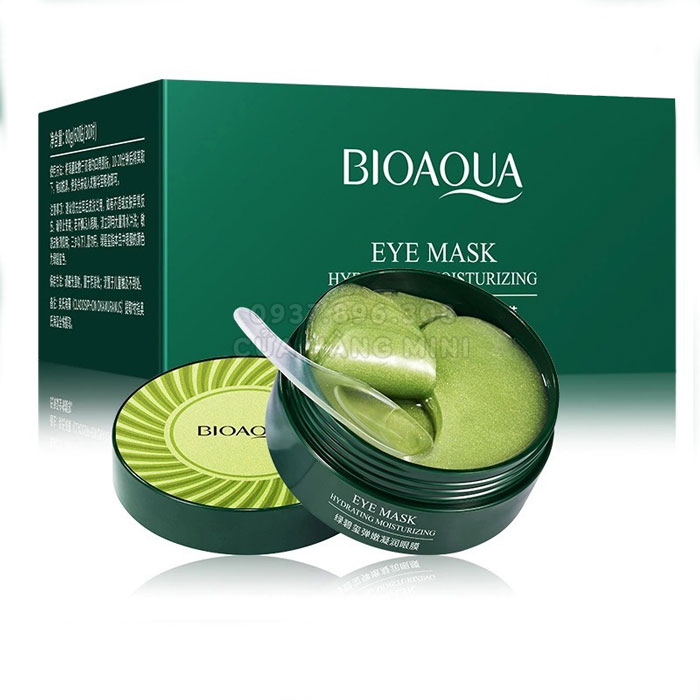 【CHÍNH HÃNG】 Combo 60 Miếng Mặt Nạ Mắt Bioaqua Dưỡng Ẩm Mờ Thâm Quầng Tảo Biển Màu Xanh