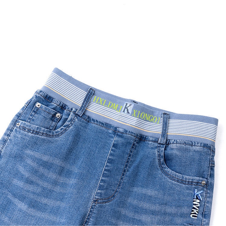 Quần jeans Lửng Lưng Thun Thời Trang Dành Cho Nữ