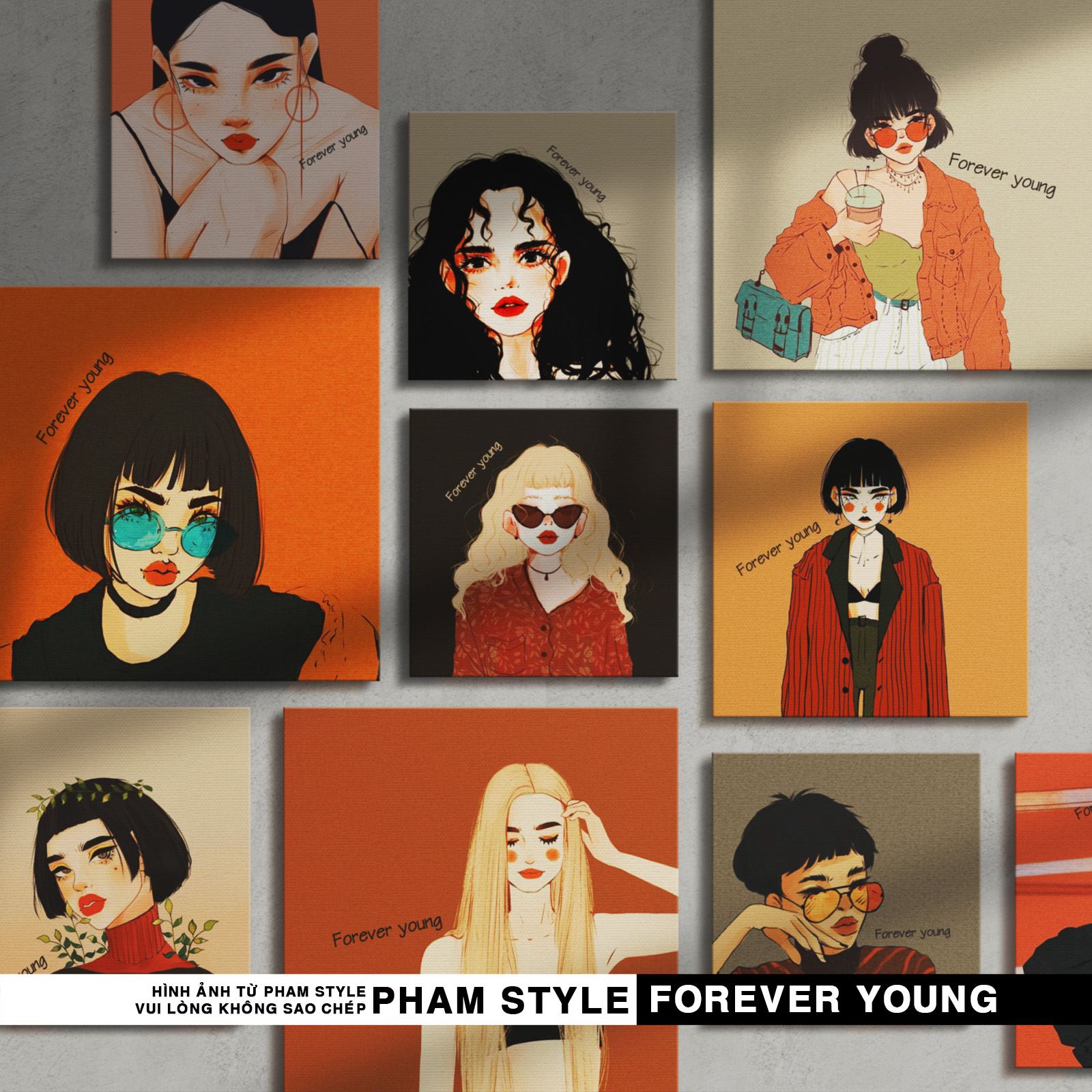 Tranh Canvas Treo Tường FOREVER YOUNG (No1-20)