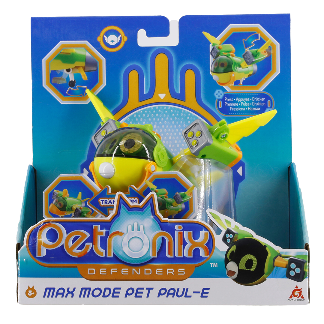 Petronix Defenders Max Mode Transforming Pet PaulE, Action Figure and