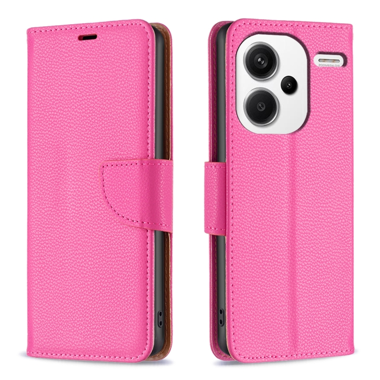 【HZSUNSKY】 For Xiaomi Redmi Note 13 Pro+ Litchi Texture Pure Color Leather Phone Case