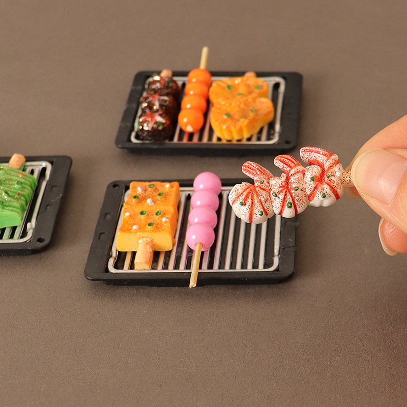 1Set%201:12%20Dollhouse%20Miniature%20Barbecue%20Grilled%20Skewers%20W/Tray%20Food%20Kitchen%20Decor%20DUJU%20-%20Image%202