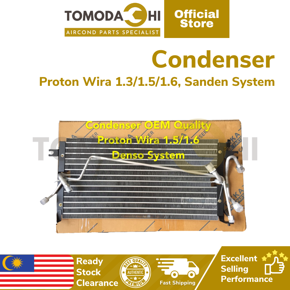 TOMODACHI Condenser Aircond Kereta Proton Wira 1.3/ 1.5/1.6,Denso System Complete With Aircond