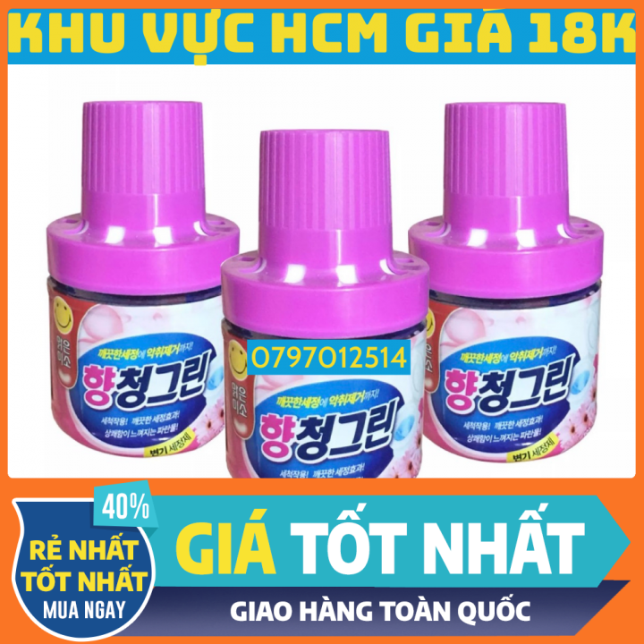 Combo 3 Cốc thả bồn cầu hàn quốc diệt khuẩn hương hoa Chai thả bồn cầu hàn quốc Thả bồn cầu thơm Chất tẩy và khử mùi bồn cầu Vệ sinh nhà tắm