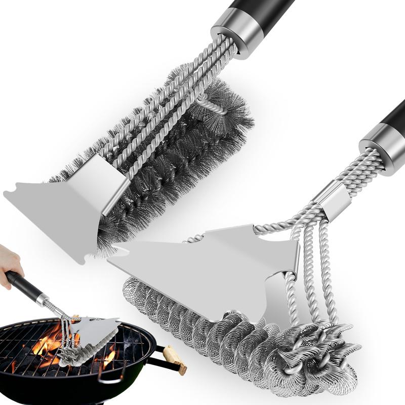 Kona 360 Clean BBQ Grill Brush, Bristle Lock With Long Reach 18