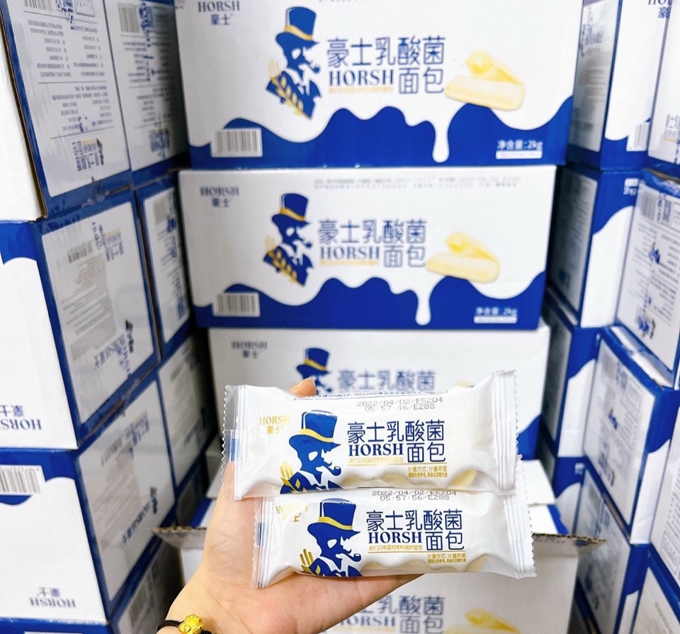 1kg thùng bánh sữa chua horsh ông già đài loan cỡ 40 cái date mới nhất