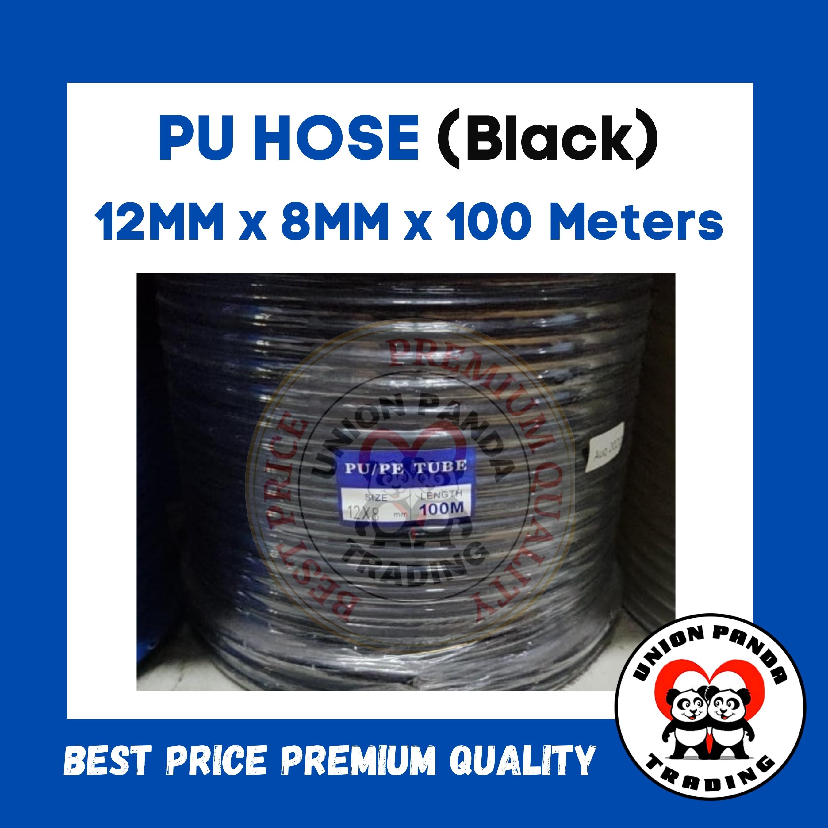 High Quality Black 12MM OD 8MM ID 100M/Roll Pneumatic PU Polyurethane