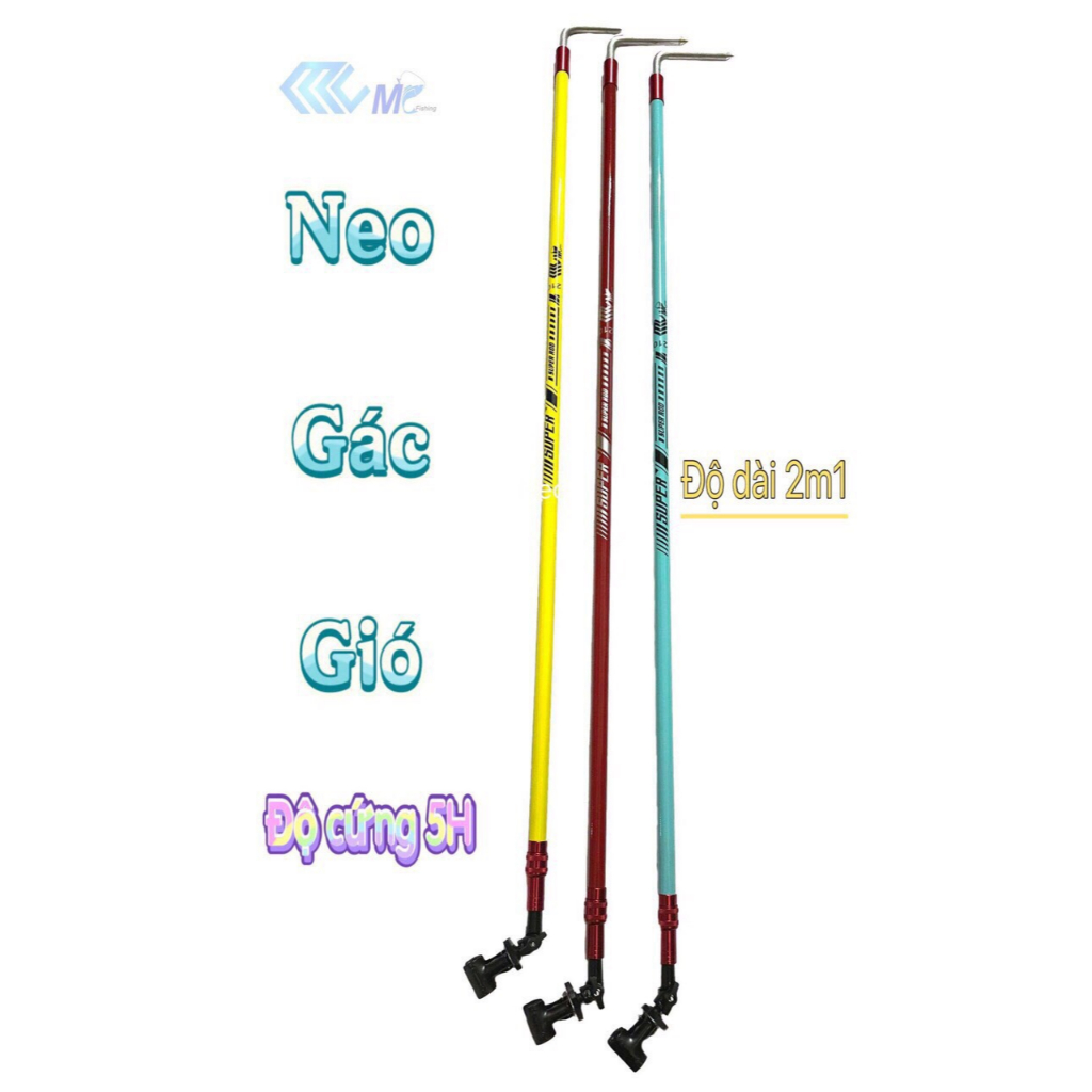 Neo gác cần chống gió MC Fishing carbon