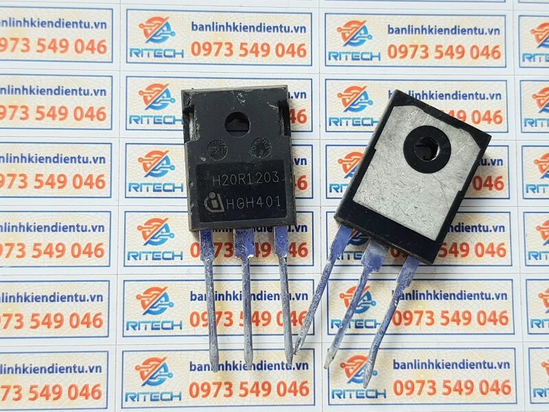 H20r1203 igbt sò bếp từ 20a 1200v tháo máy zin