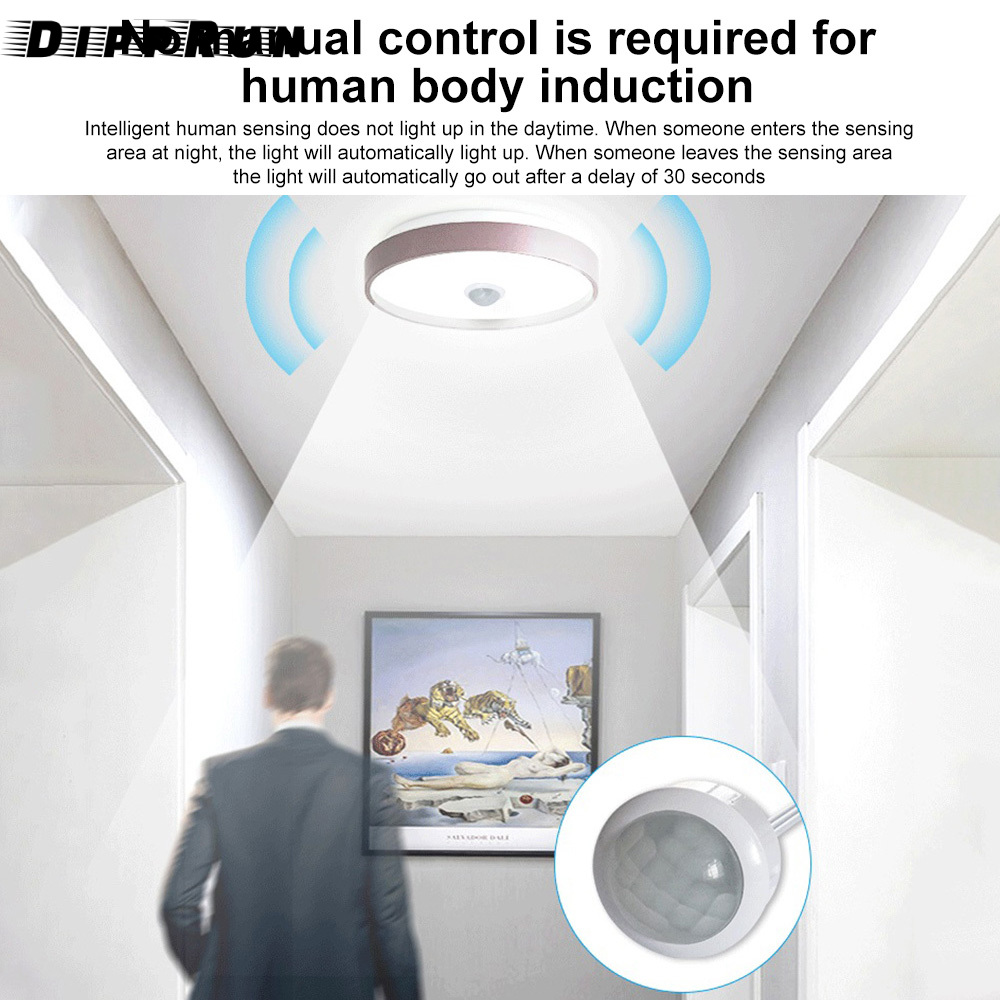 DIPPRUN 4-12V PIR Motion Sensor 4-7M Switch IR Infrared Human Body Induction Sensor Detector Switch for LED Light Switch