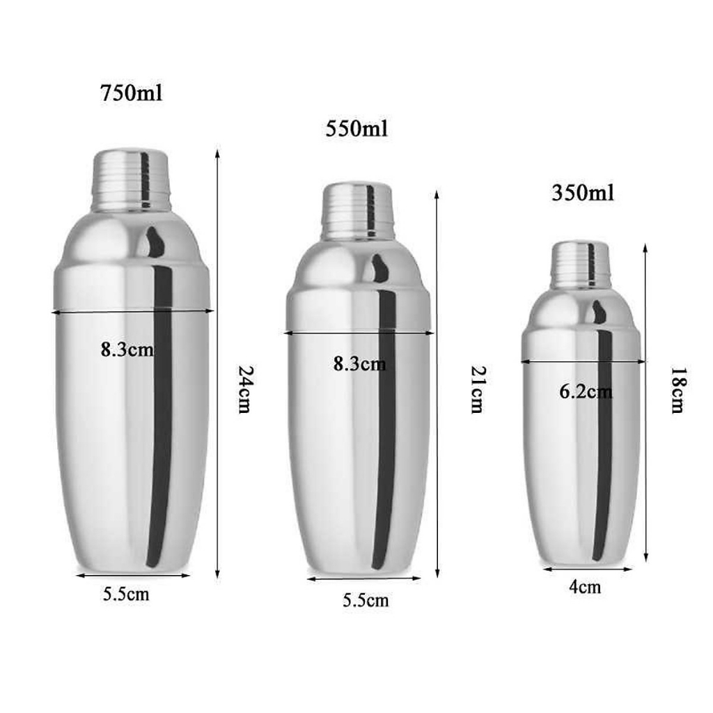 Bình Lắc shaker inox 350ml-550ml-750ml