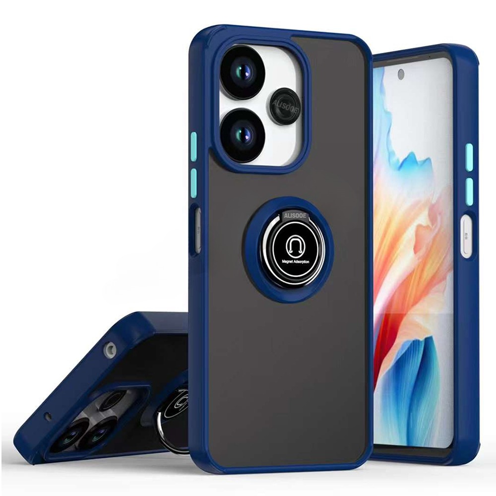 Phone cover Redmi 13X Back case Side Stripe Design Soft TPU Matte Texture Multifunctional Bracket All Inclusive Protection For Redmi 13X Phone cases.