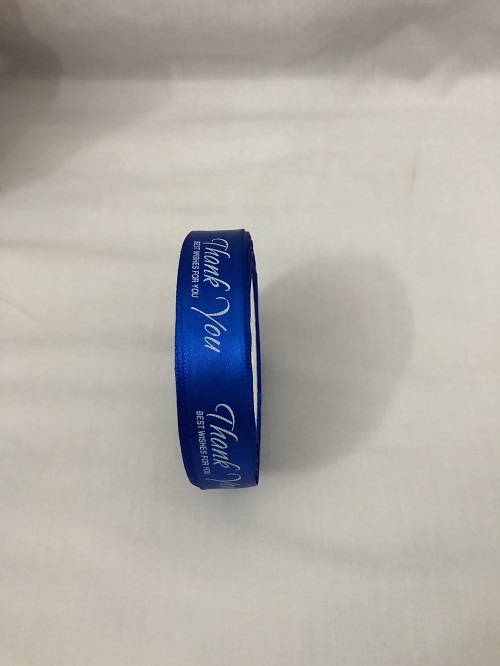 Ruy băng lụa 2 cm chữ "Thank You" đủ màu/cuộn