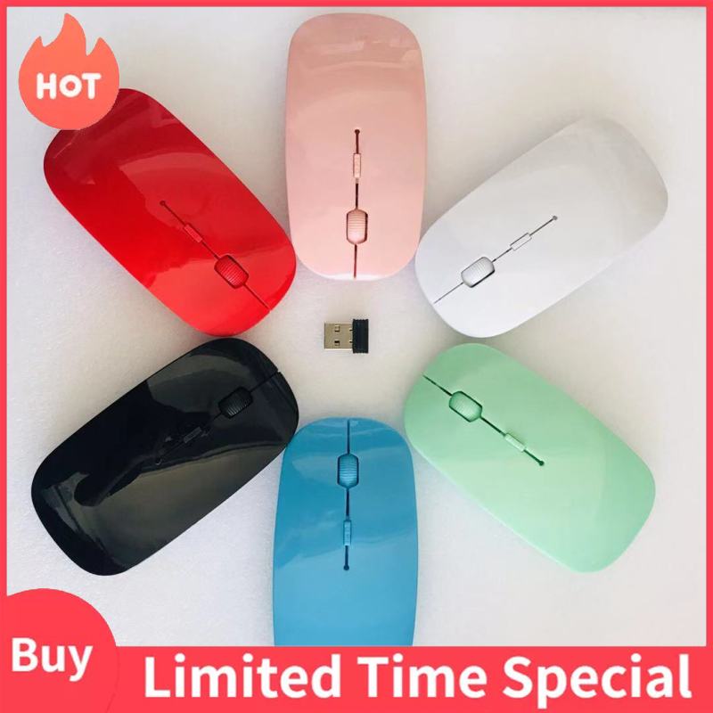 【Hot Sale🥇】2.4G Chuột không dây đầu thu dạng USB siêu mỏng cho PC chơi Game máy tính xách tay chuột quang,Trả lại trong vòng 7 ngày