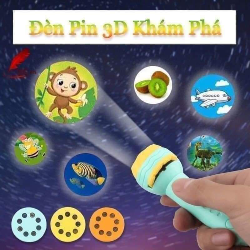 Đèn pin chiếu bóng 3D
