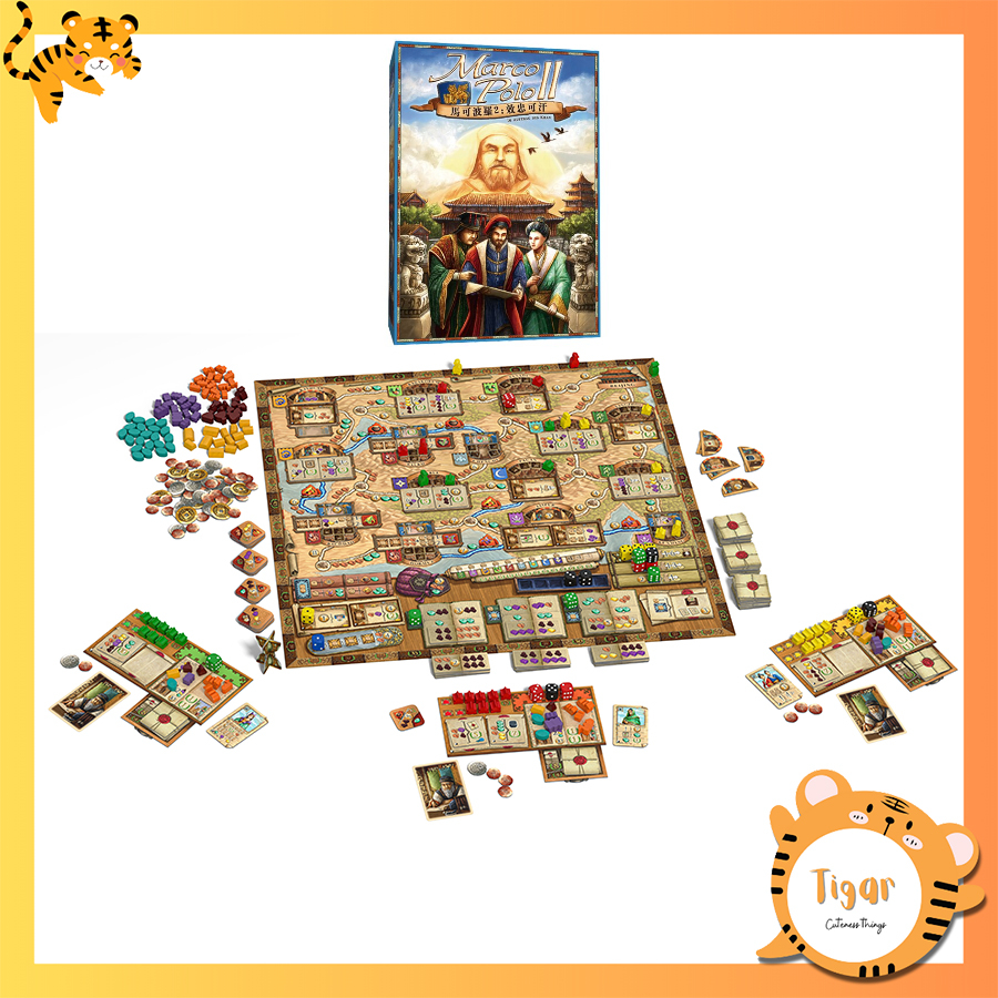 Boardgame marco polo ii: in the service of the khan kèm bản mở rộng the caravan