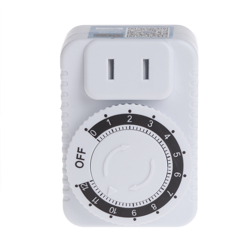 12 Hours Plastic Cyclics Timer Switches Kitchen Timers Outlet Loop Universal Timing Socket Mechanical Timers 220V