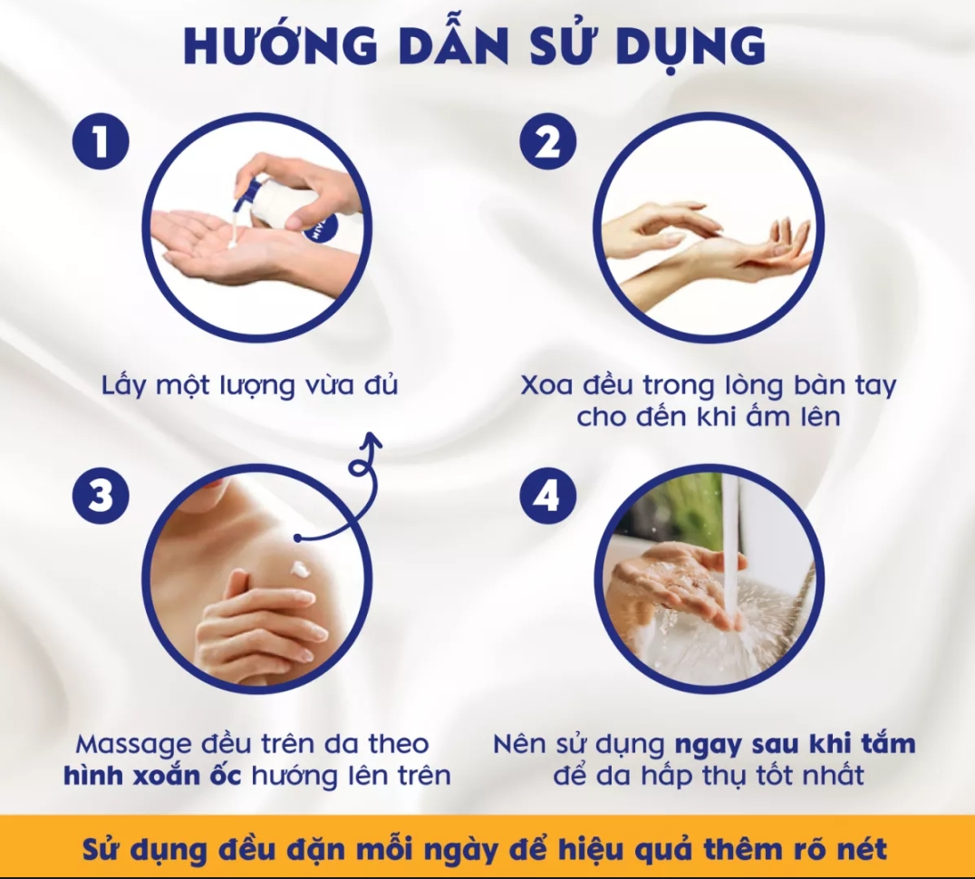 Sữa Dưỡng Thể Trắng Da Nivea Ban Đêm 200ml
