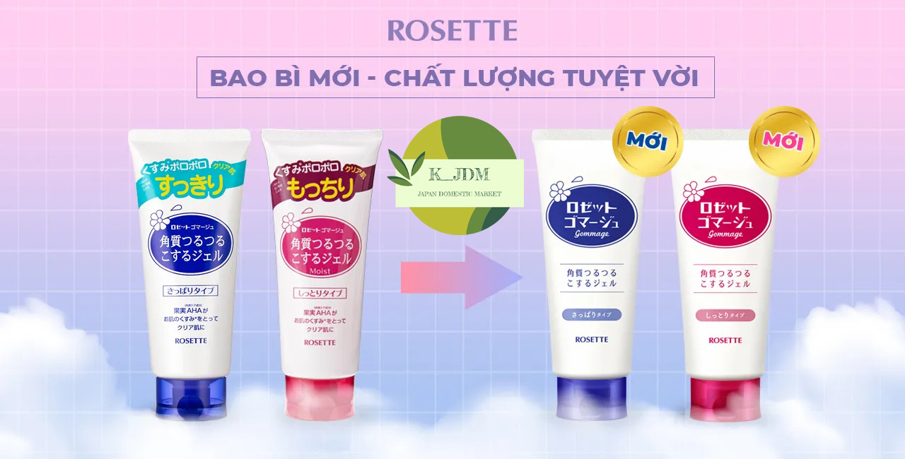 Tẩy tế bào chết Rosette Nhật Bản 120g