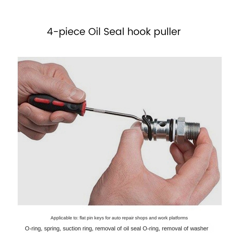 4-Pack Precision Hook and Pick Set for Automotive Hand Tools