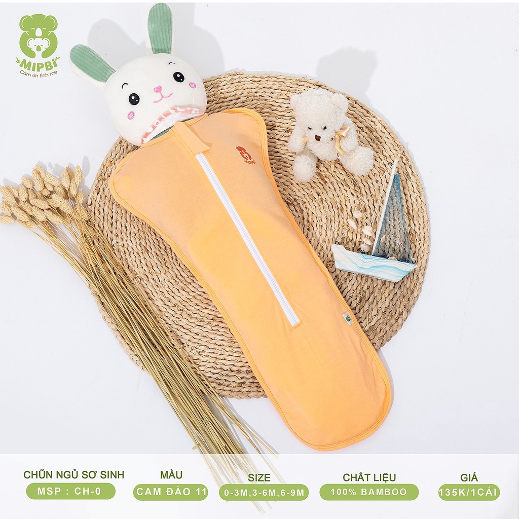 Nhộng chũn ngủ Mipbi vải bamboo siêu mát