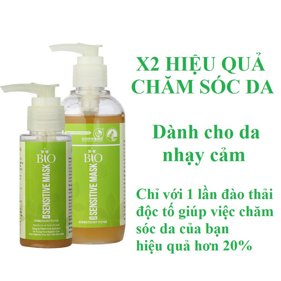 Thải độc bio sensitive mask dành cho da nhạy cảm mediworld 80g 250g - lyo.shop