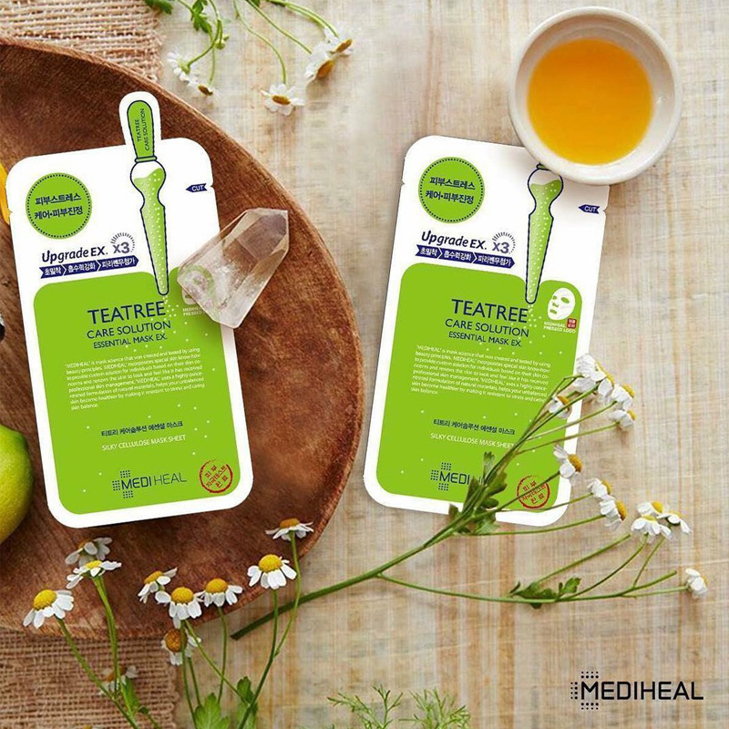 Combo 10 Mặt nạ Mediheal Essential Mask Ex 24ml ( Teatree, Placenta, Collagen, Vita Lightbeam)