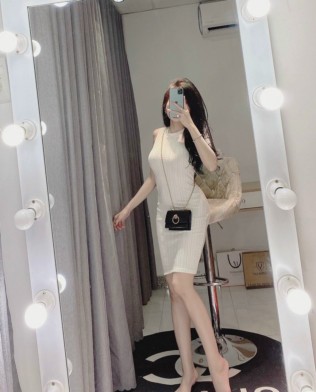 Đầm body sát nách-TH