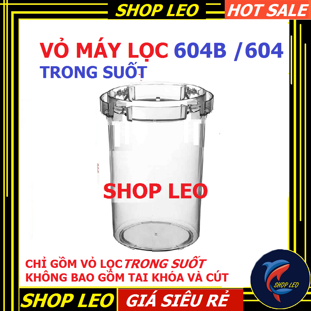 [Hoàn Tiền 10%]Lọc Sunsun EW 604B (SIZE TO Trong suốt) -Lọc thùng bể cá - Phụ kiện cá cảnh - shopleo
