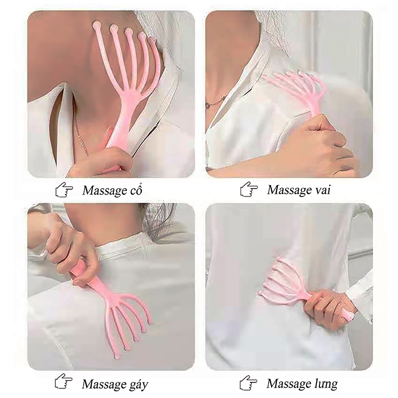 Steel massage to relax the scalp